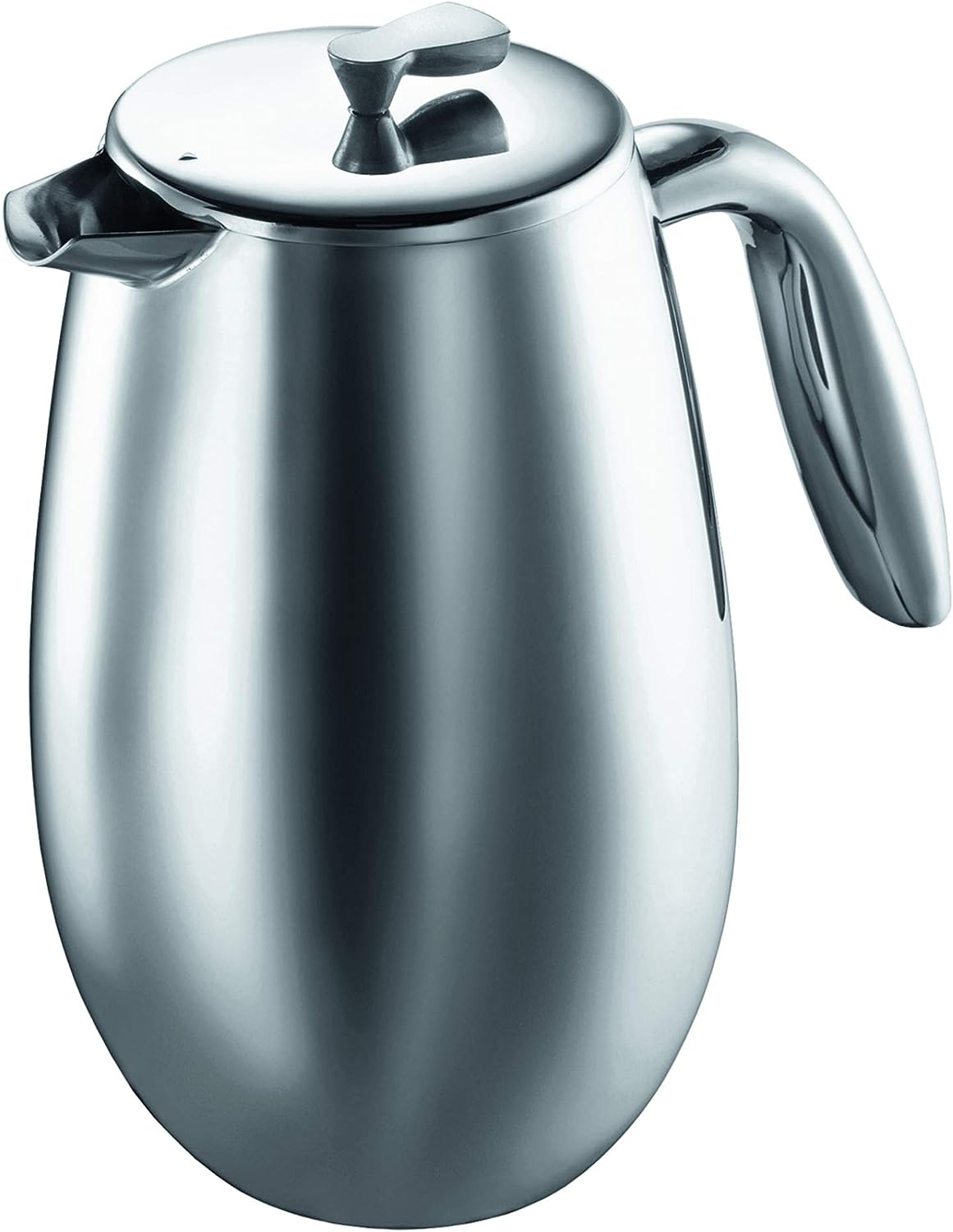 Bodum Columbia Thermal French Press Coffee Maker, Stainless Steel, 34 Ounce, 1 Liter (8 cup),Silver