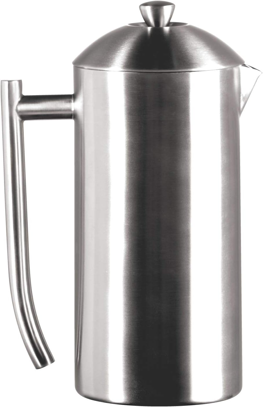 Frieling Double-Walled Stainless-Steel French Press Coffee Maker, Brushed, 36 Ounces