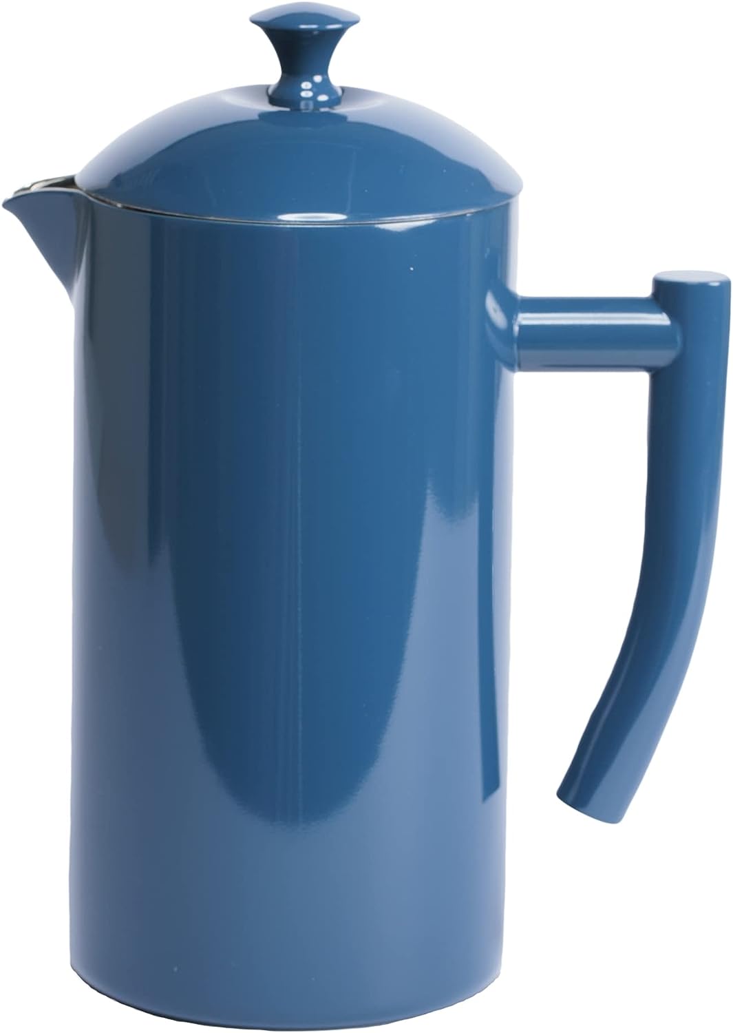 Frieling Double-Walled Stainless Steel French Press Coffee Maker, Navy, 34 fl oz.