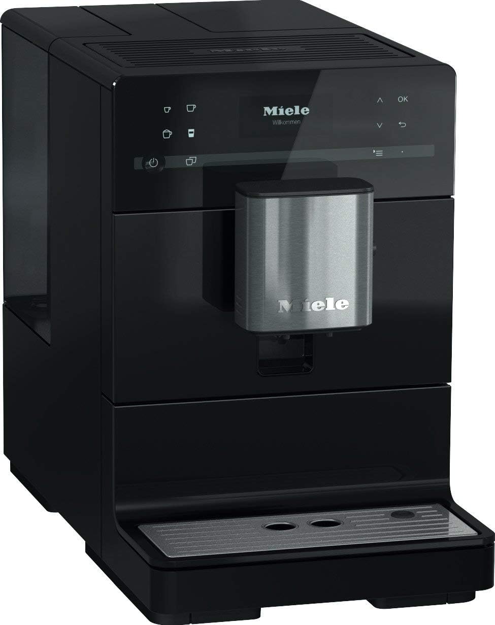 Miele CM5300 Super-Automatic Espresso  Coffee System, Obsidian Black (Renewed)