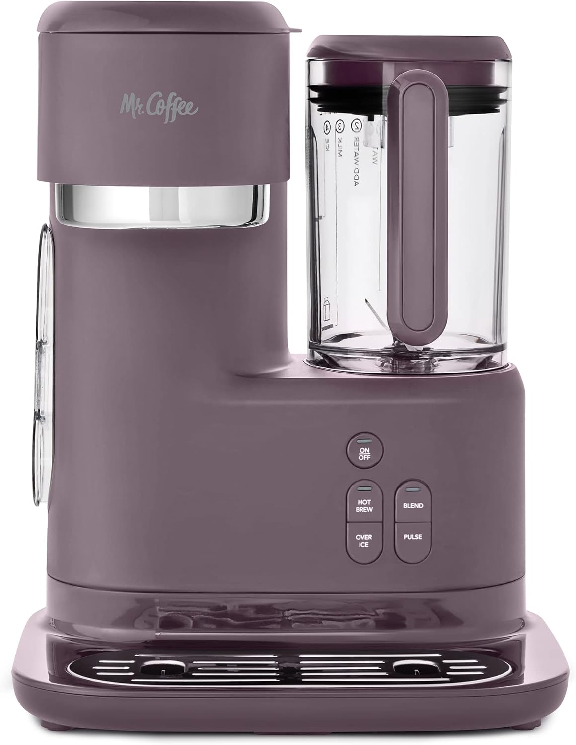 Mr. Coffee 3-in-1 Single-Serve Frappe, Iced  Hot Coffee Maker  Blender w/Reusable Filter, Scoop, Recipe Book, 2 Tumblers, Lids and Straws, Lavender