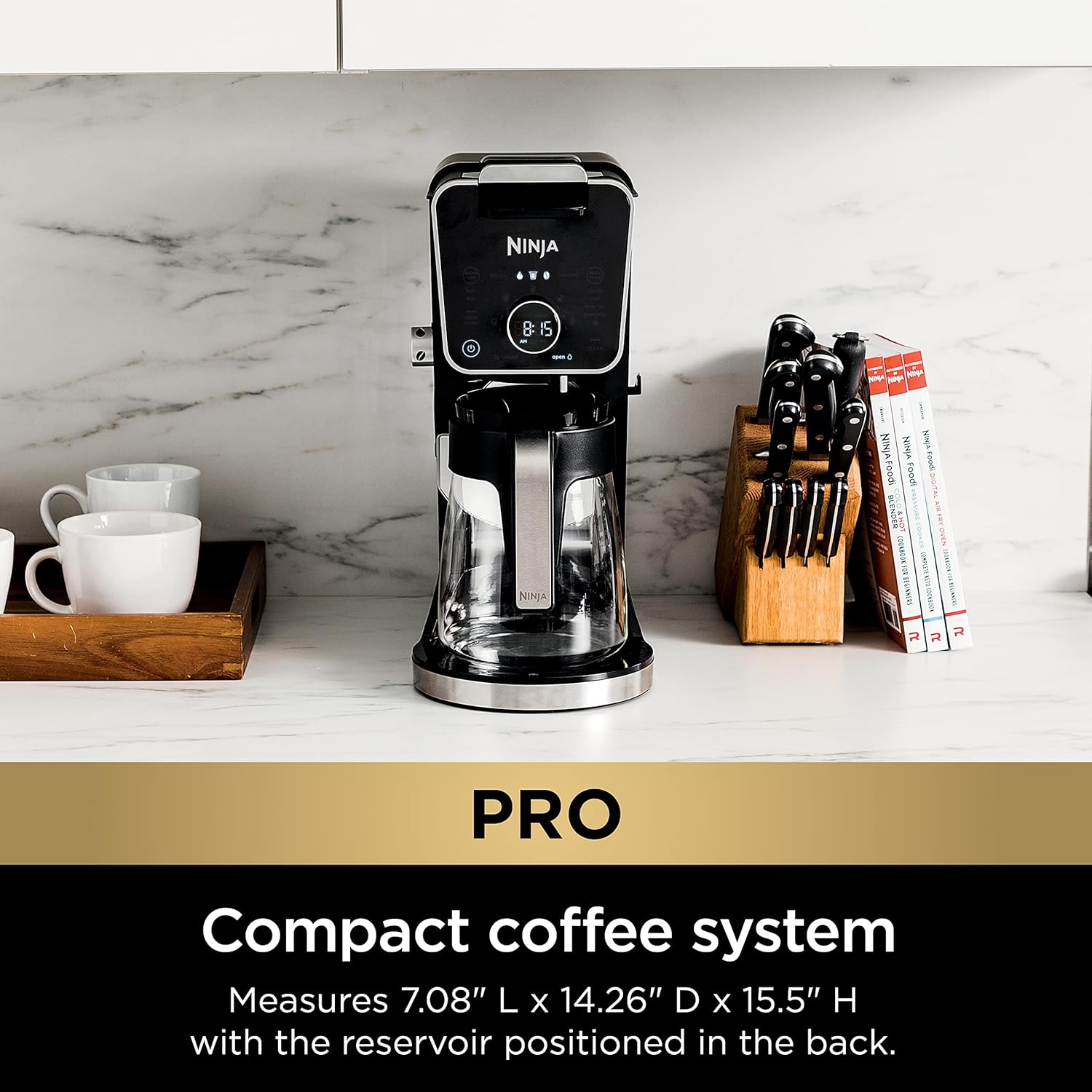 Ninja CFP307 DualBrew Pro Specialty Coffee System, Single-Serve, Compatible with K-Cups  12-Cup Drip Coffee Maker, with Permanent Filter Black